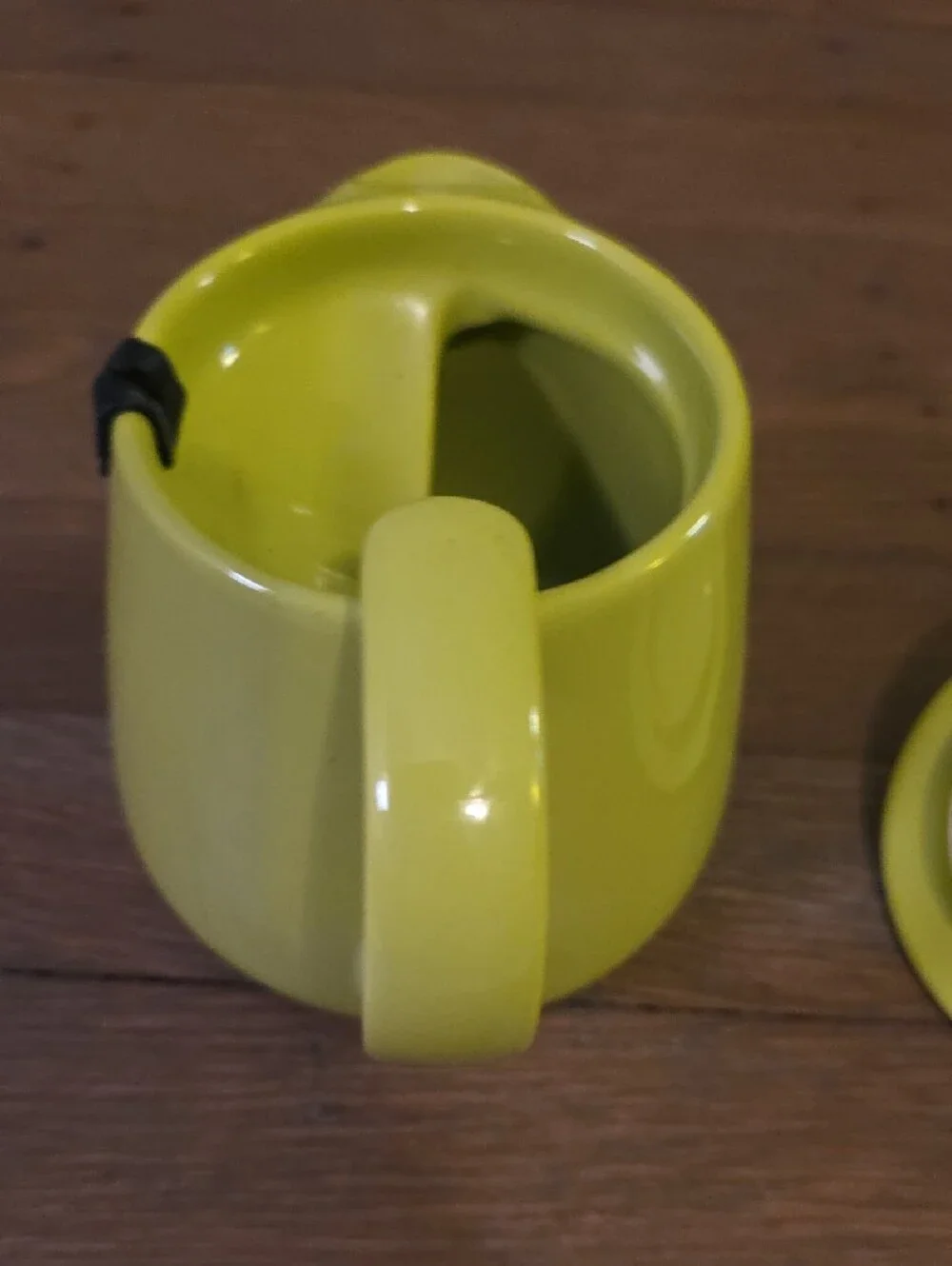 FORLIFE Ceramic Teabag Teapot with Lid and Handle in Bright Lime Green 12oz